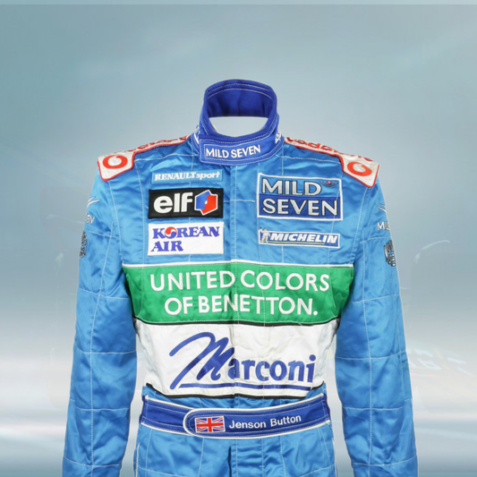 2001 Jenson Button Original  Mild Seven Benetton Renault F1 Suit