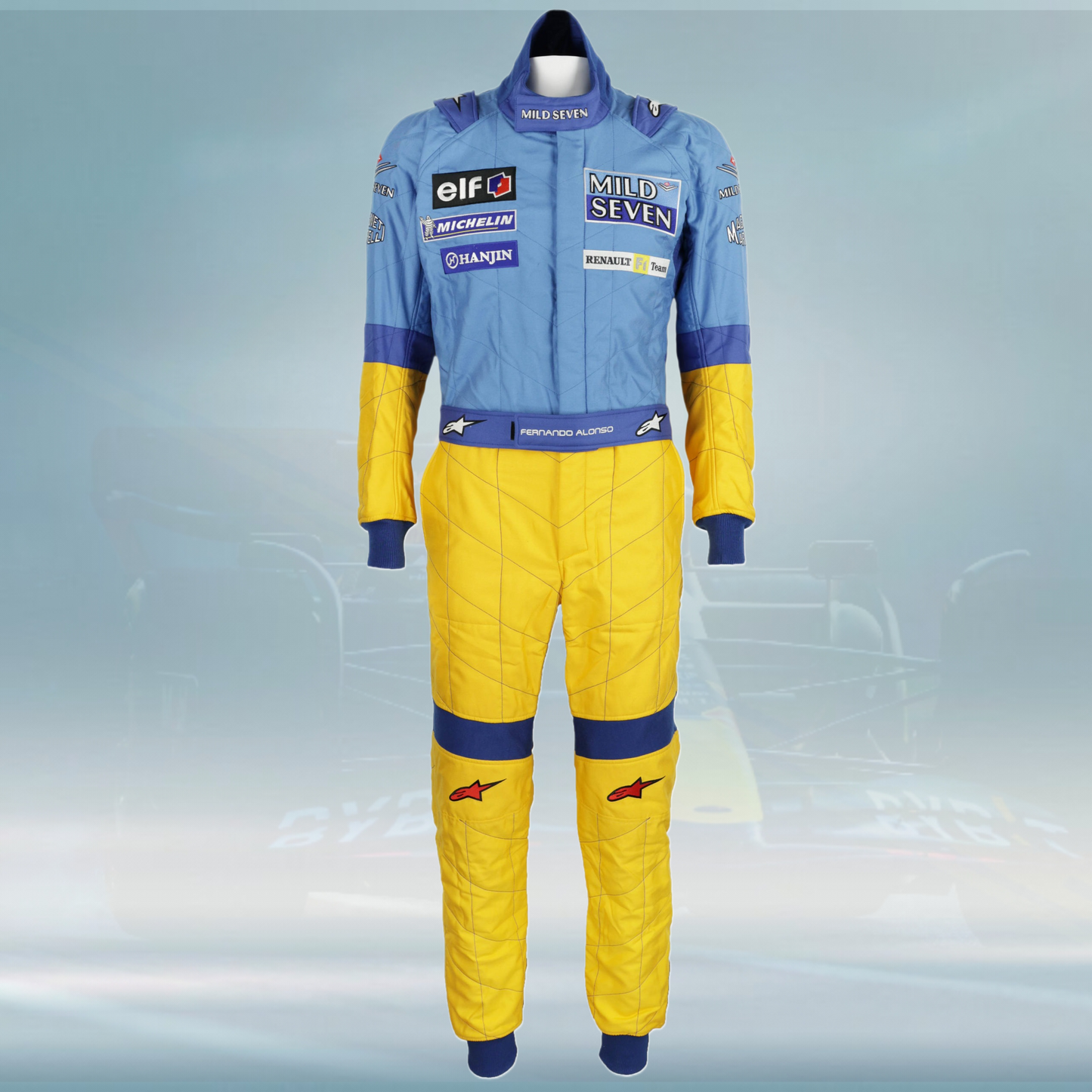 2002 Fernando Alonso Mild Seven Renault F1 Suit