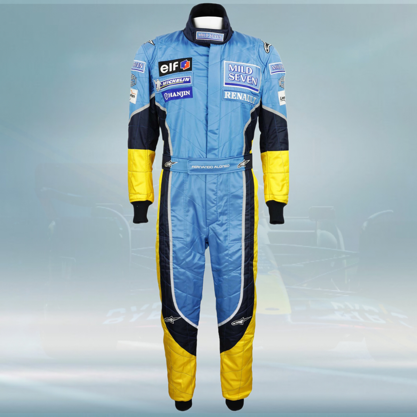 2003 Fernando Alonso Race Mild Seven Renault F1 Suit