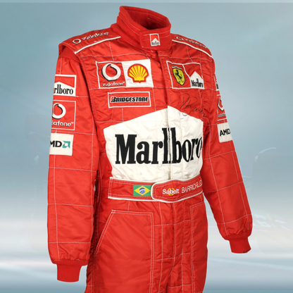 2003 Rubens Barrichello Race Scuderia Ferrari F1 Suit