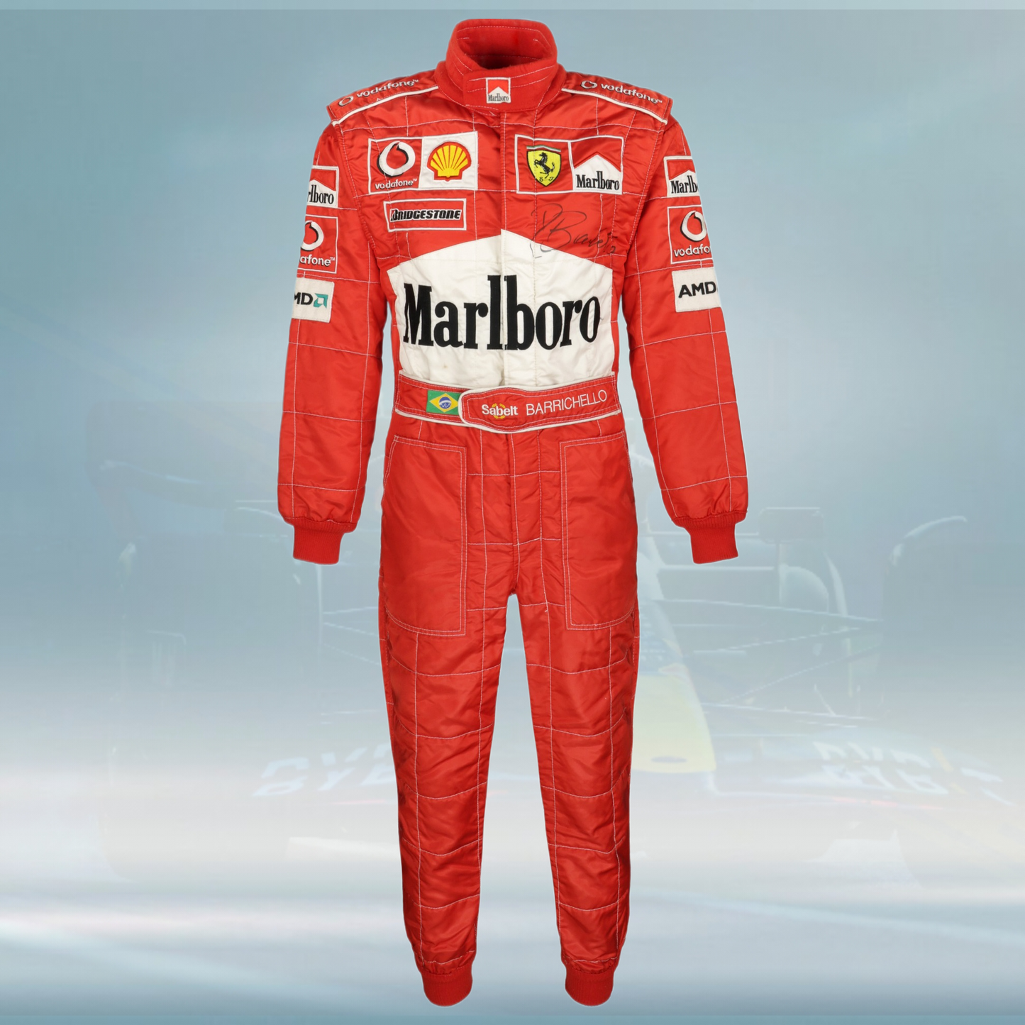 2003 Rubens Barrichello Race Scuderia Ferrari F1 Suit