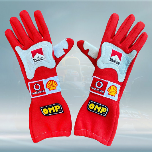 2004 Michael Schumacher Japanese Grand Prix Race Ferrari F1 Gloves