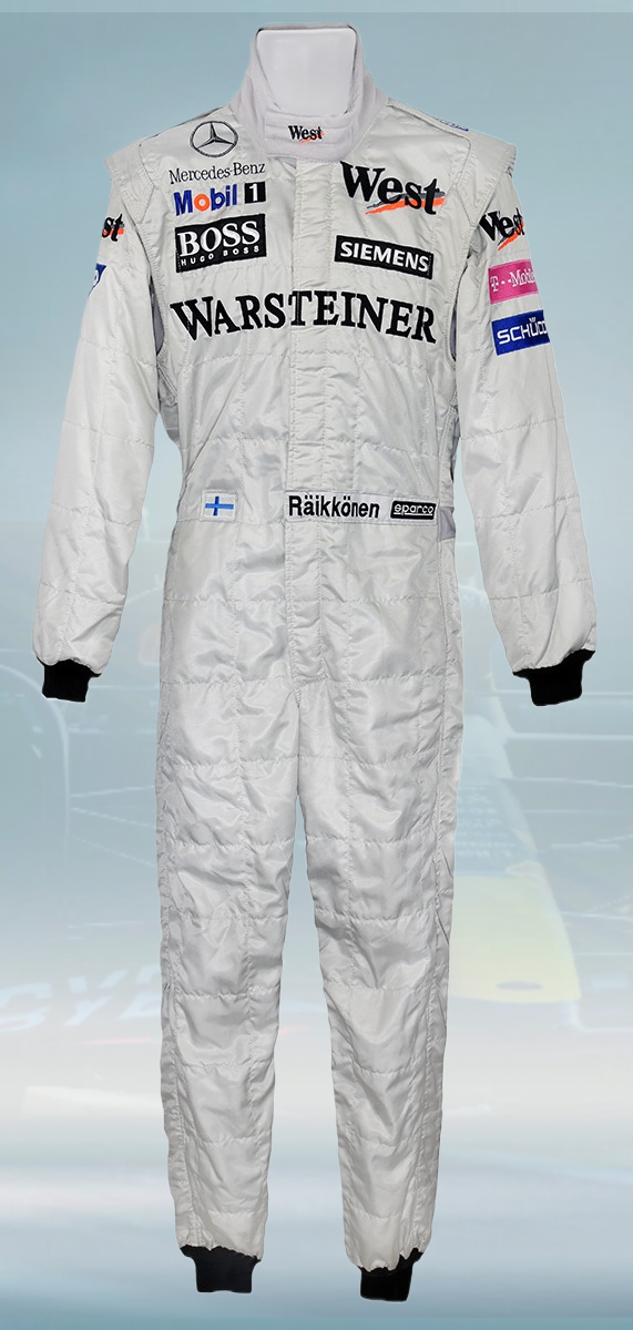 2004 Kimi Raikkonen McLaren Mercedes F1 Suit