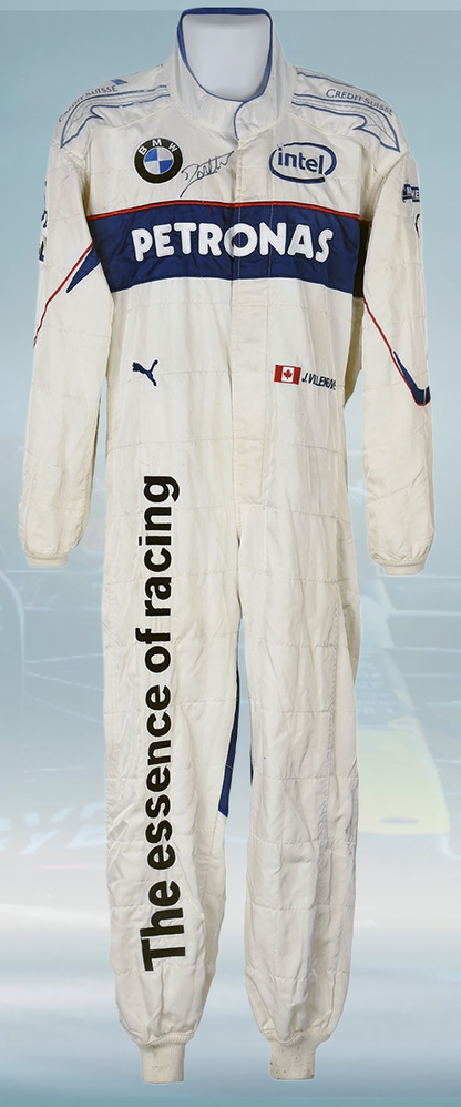 2006 Jacques Villeneuve Race Petronas BMW Sauber Puma F1 Suit