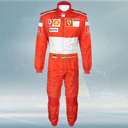 2006 Michael Schumacher Hungarian GP Race Scuderia Ferrari F1 Suit