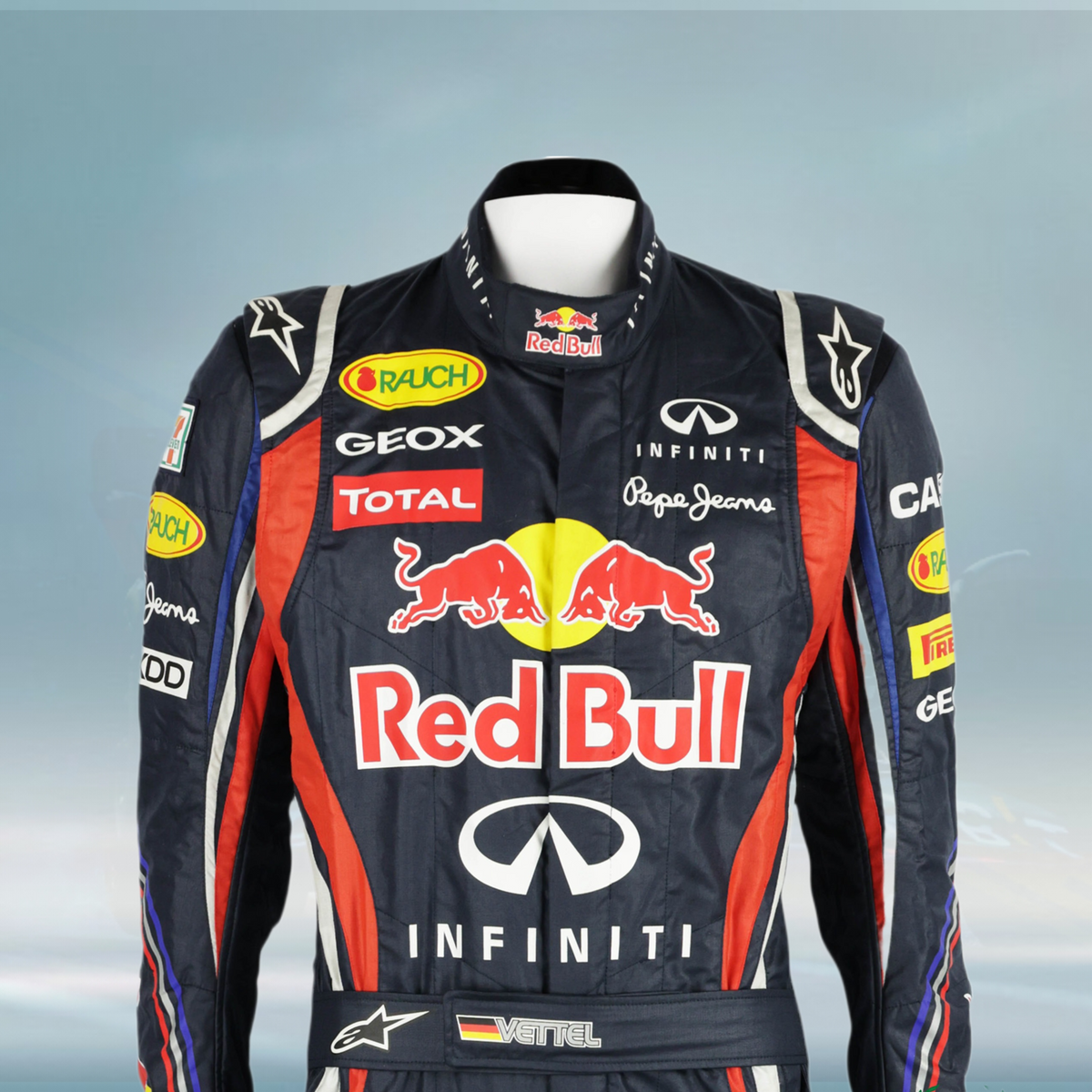 2011 Sebastian Vettel Singapore/Japan Worn “2nd World Championship” Red Bull F1 Suit
