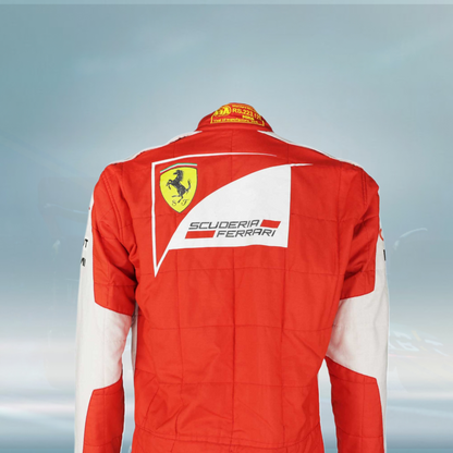 2015 Sebastian Vettel Chinese GP Podium Scuderia Ferrari F1 Suit