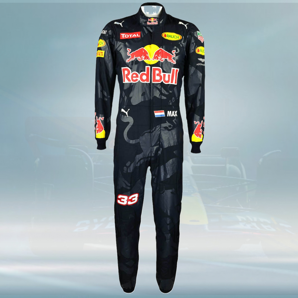 2016 Max Verstappen Race Used Red Bull Racing F1 Suit