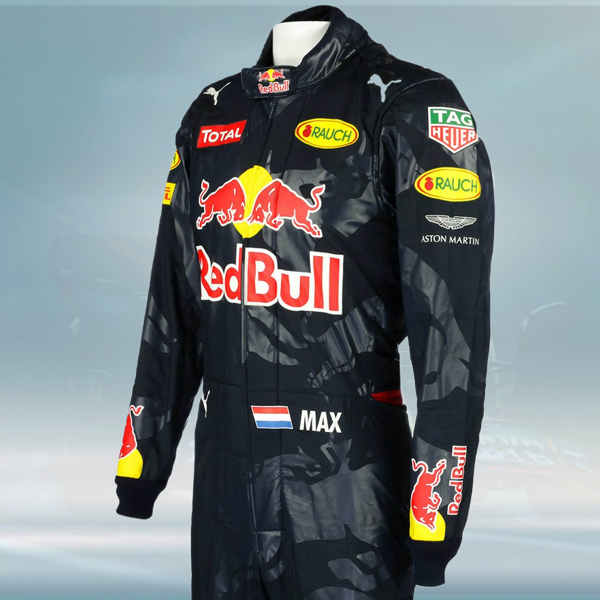 2016 Max Verstappen Race Used Red Bull Racing F1 Suit