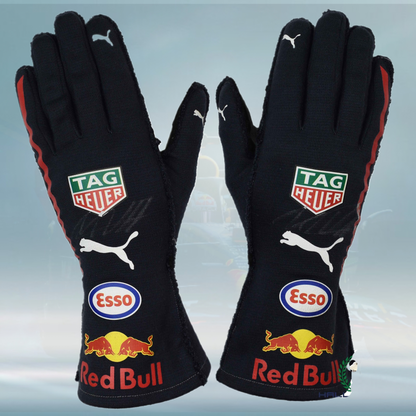 2017 Max Verstappen Signed Race Worn Red Bull F1 Gloves
