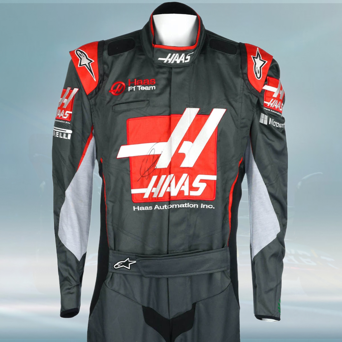 2017 Romain Grosjean Haas F1 Pit Crew Suit