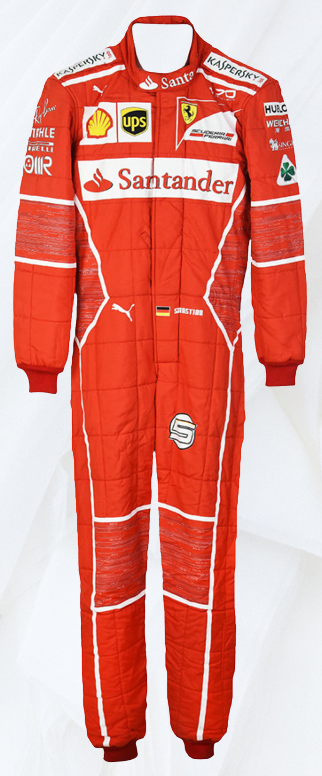 Sebastian Vettel 70th Anniversary Scuderia Ferrari Formula 1 Race Suit