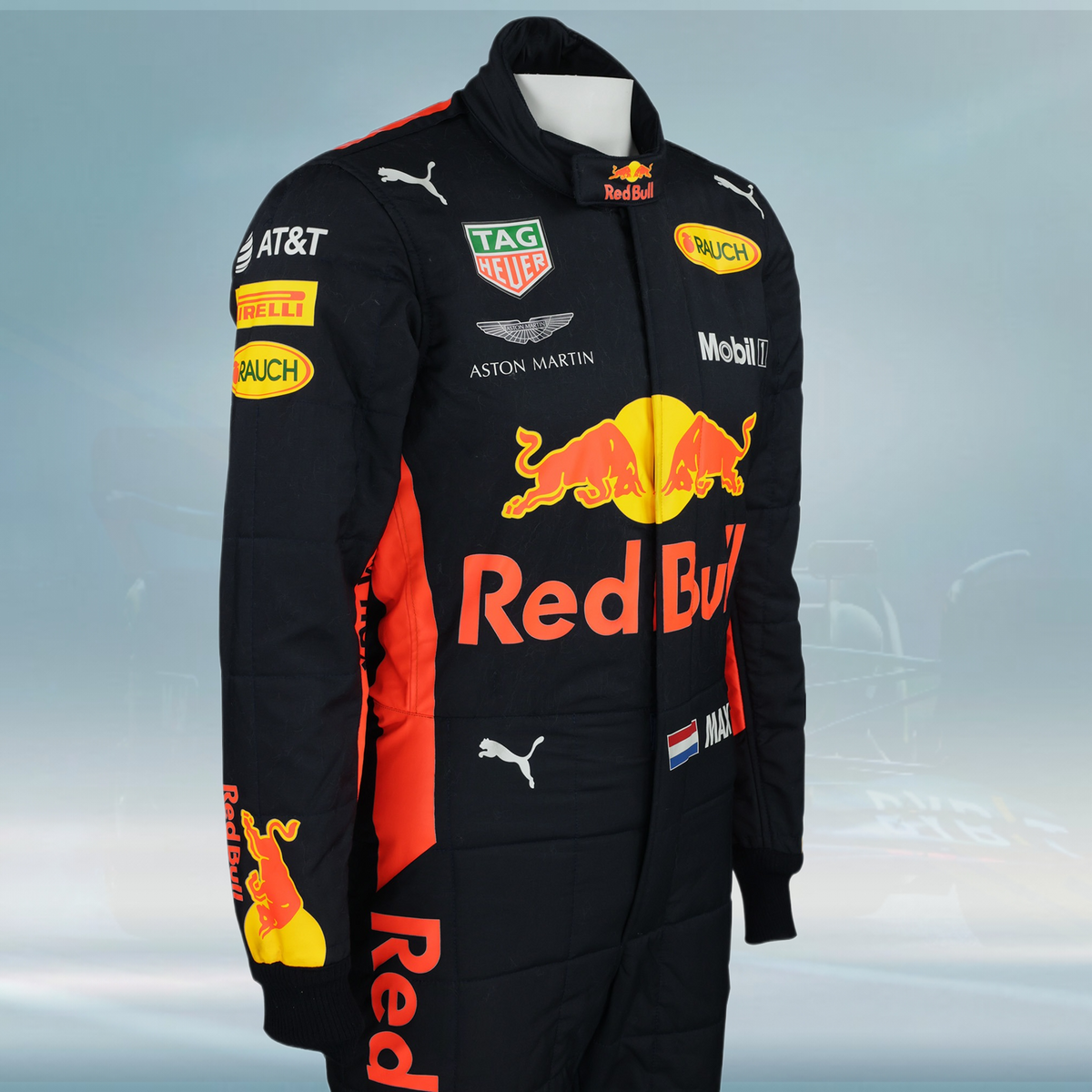 2018 Max Verstappen Race Used Red Bull Racing F1 Suit