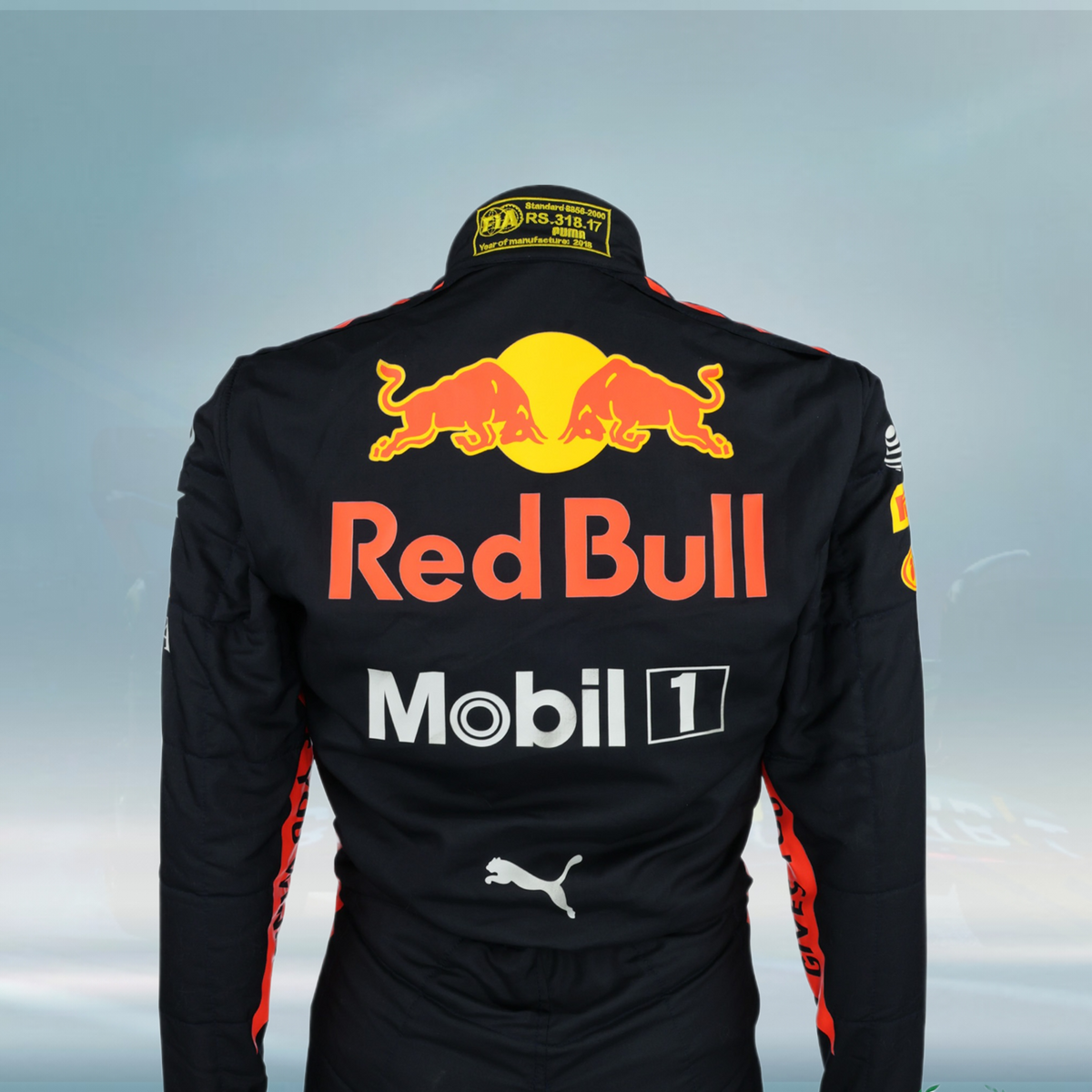 2018 Max Verstappen Race Used Red Bull Racing F1 Suit
