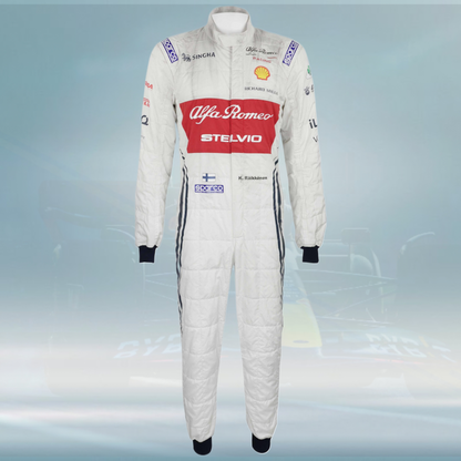 2019 Kimi Raikkonen Race Azerbaijan GP Alfa Romeo Racing F1 Suit