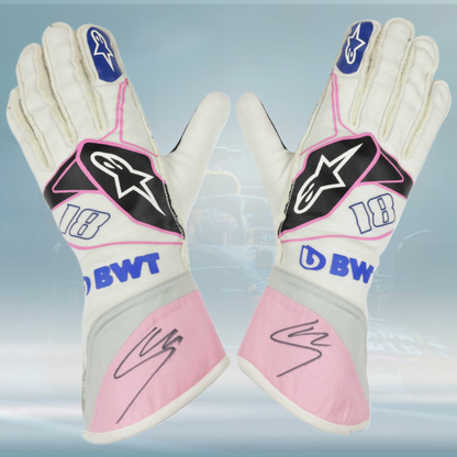 2019 Lance Stroll Race Spec Racing Point BWT F1 Gloves