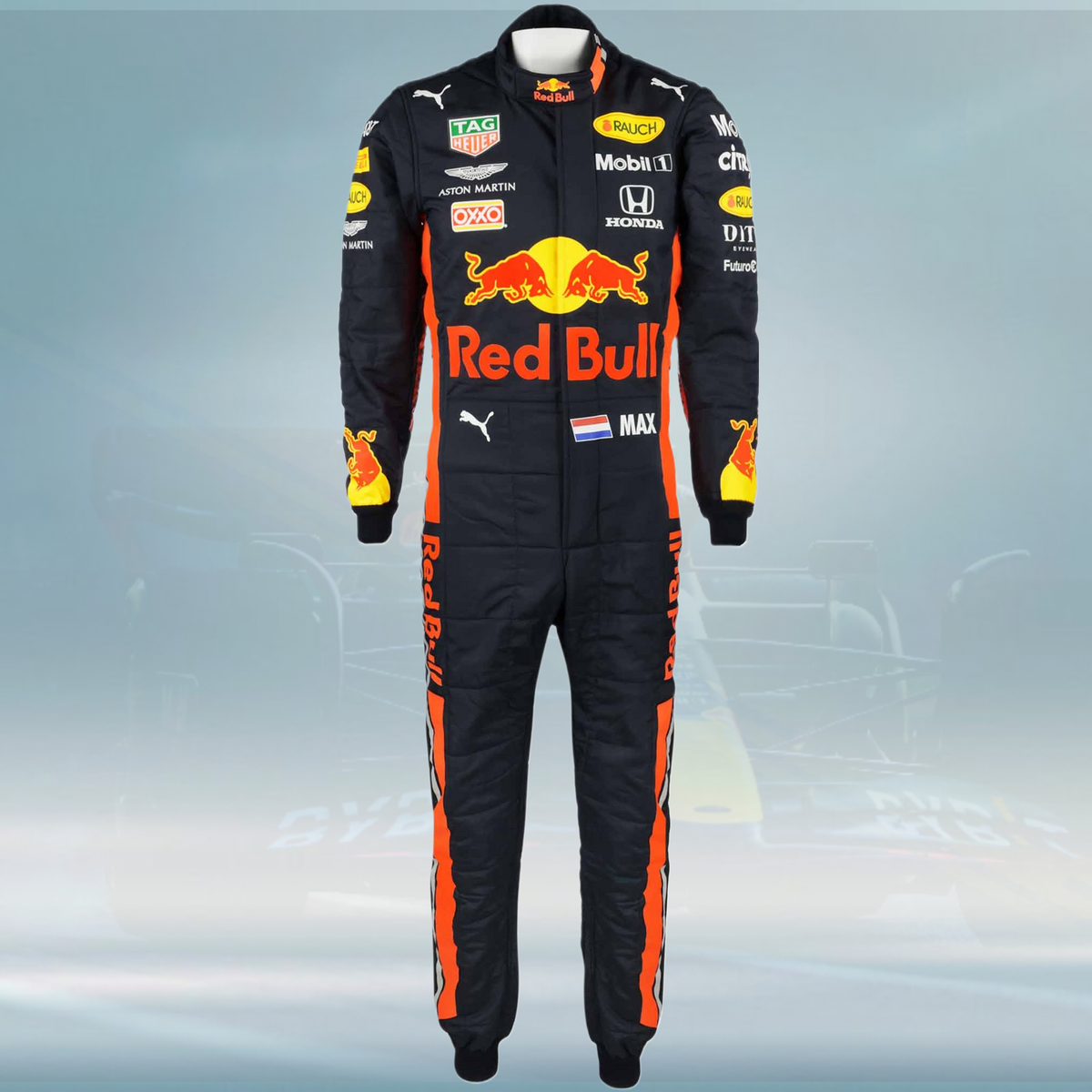 2019 Max Verstappen Mexico Race Used Red Bull Racing F1 Suit