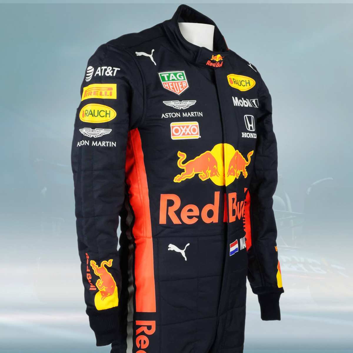 2019 Max Verstappen Mexico Race Used Red Bull Racing F1 Suit