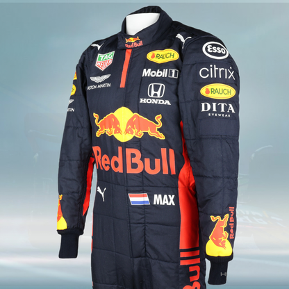 2020 Max Verstappen Race Used Red Bull Racing Portuguese GP 3rd Place F1 Suit