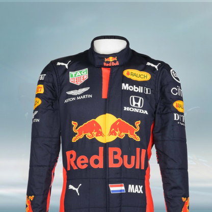2020 Max Verstappen Tuscan GP Used Red Bull Racing F1 Suit