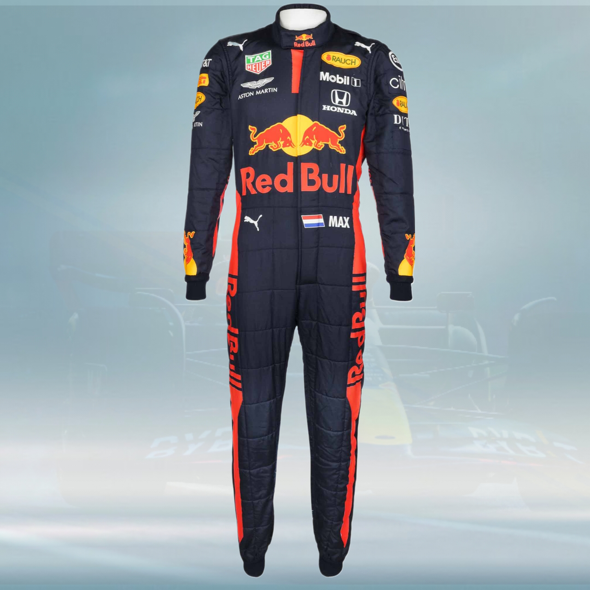 2020 Max Verstappen Tuscan GP Used Red Bull Racing F1 Suit