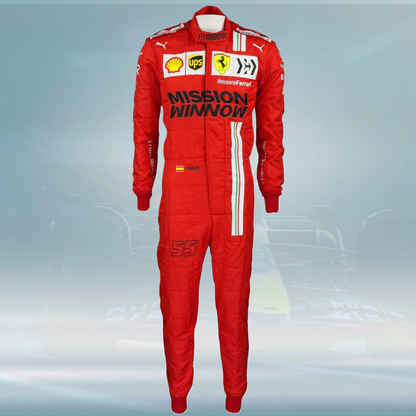 2021 Carlos Sainz Race Misson Winnow Scuderia Ferrari F1 Suit