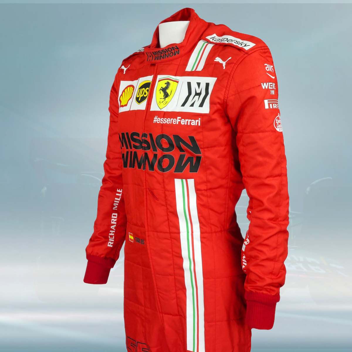 2021 Carlos Sainz Race Misson Winnow Scuderia Ferrari F1 Suit