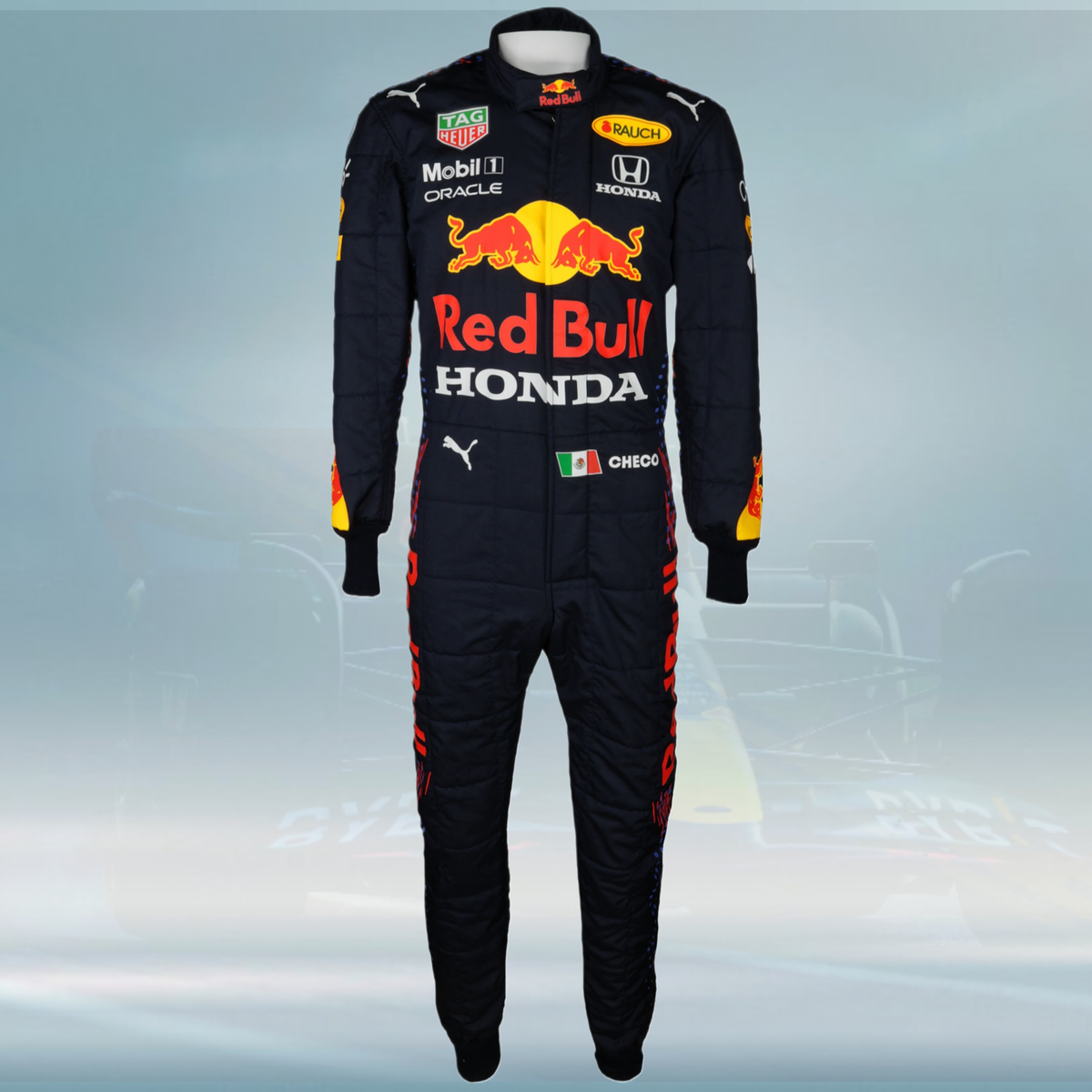 2021 Sergio Perez Race Worn Red Bull Racing F1 Suit