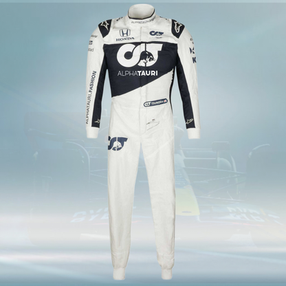 2021 Yuki Tsunoda Race Rookie Season AlphaTauri F1 Suit