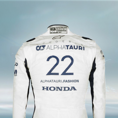 2021 Yuki Tsunoda Race Rookie Season AlphaTauri F1 Suit
