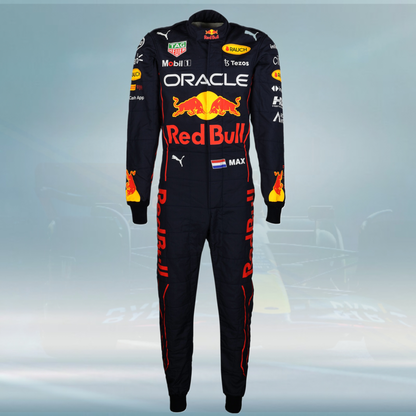 2022 Max Verstappen Barcelona 1st Test Used Red Bull Racing F1 Suit