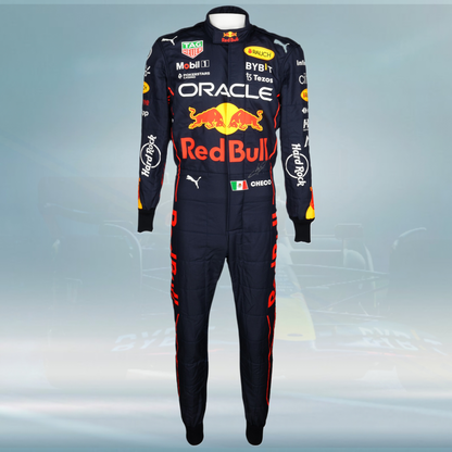 2022 Sergio Perez Signed Used Red Bull Racing F1 Suit
