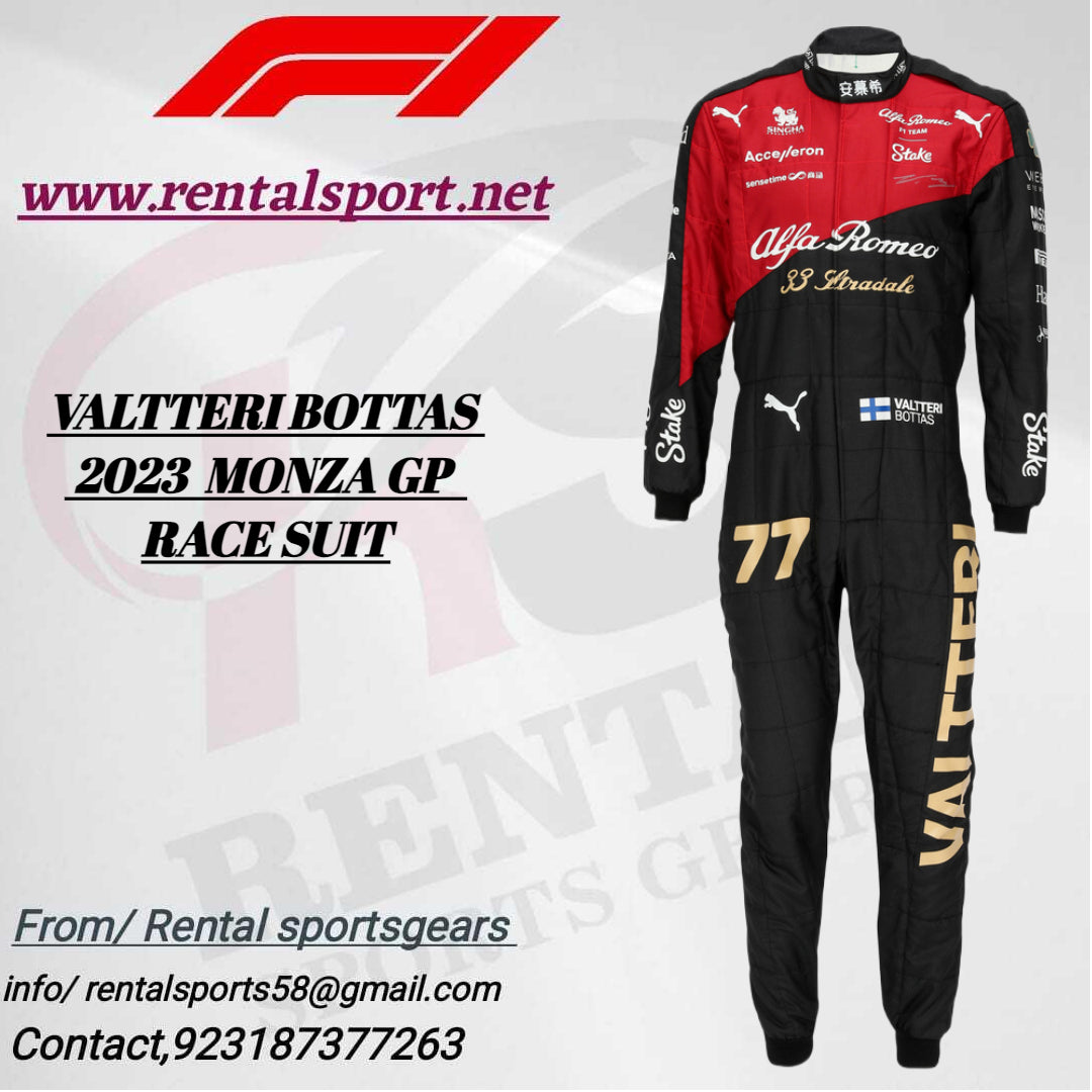 2023 VALTTERI BOTTAS MONZA GP ALFA ROMEO F1 RACE SUIT - Rental Sports