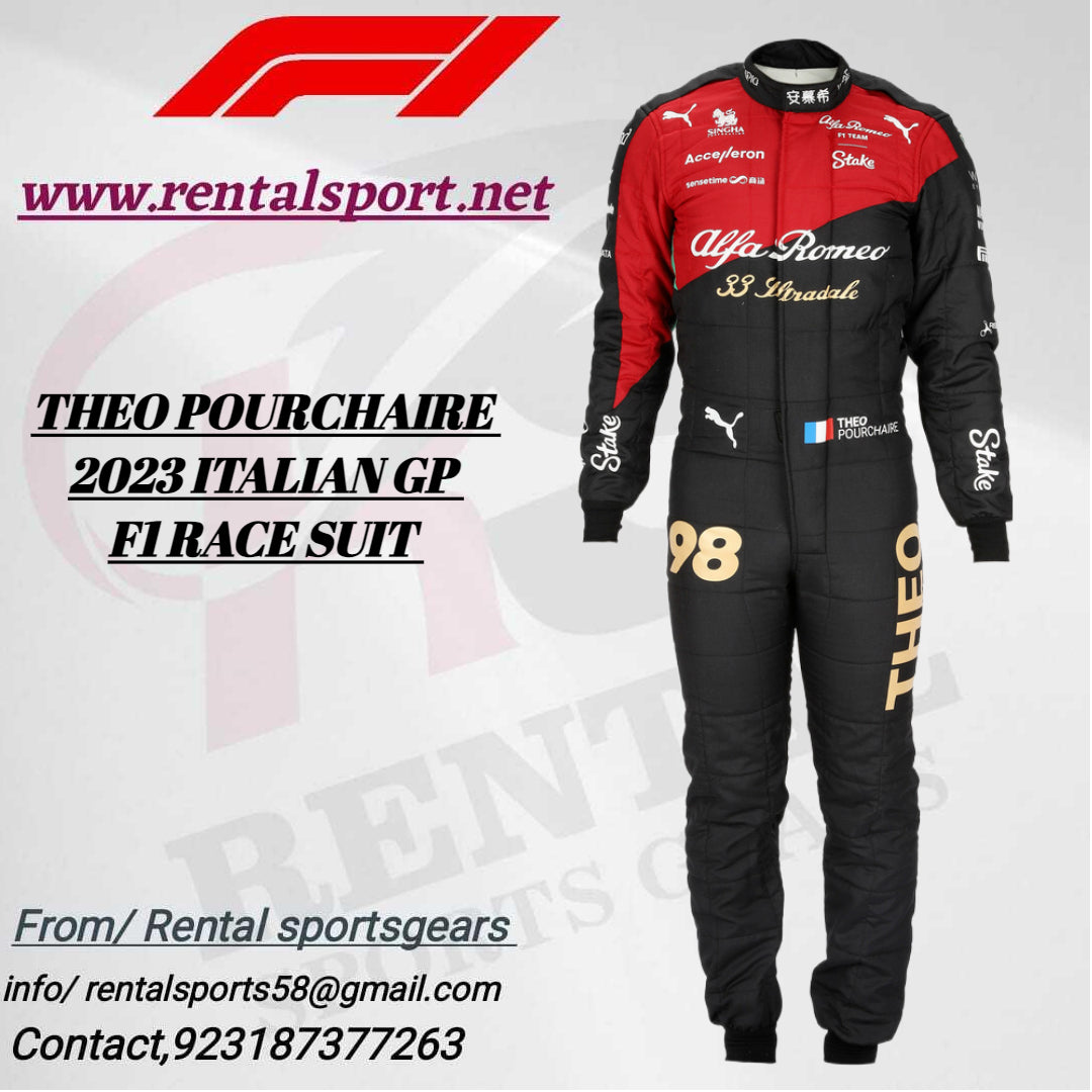 THEO POURCHAIRE 2023 ITALIAN GP ALFA ROMEO F1 RACE SUIT