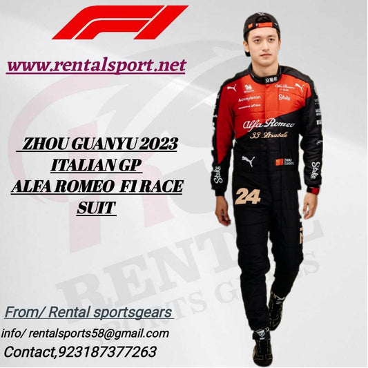 ZHOU GUANYU 2023 TALIAN GP F1 ALFA ROMEO RACE SUIT