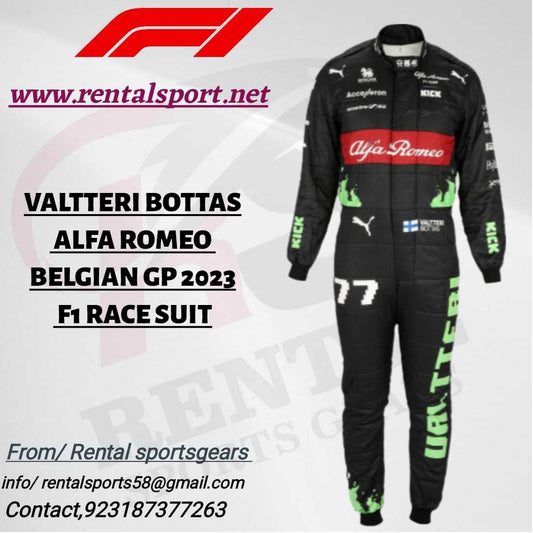 VALTTERI BOTTAS 2023 ALFA ROMEO F1 TEAM KICK RACE SUIT - BELGIAN GP