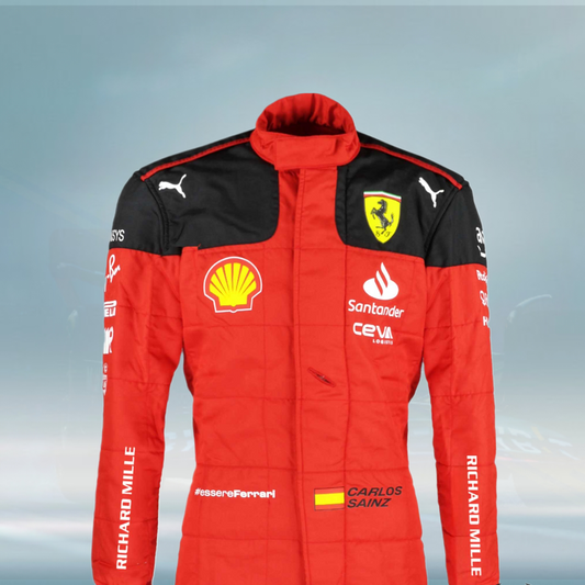 2023 Carlos Sainz Bahrain GP Scuderia Ferrari F1 Suit