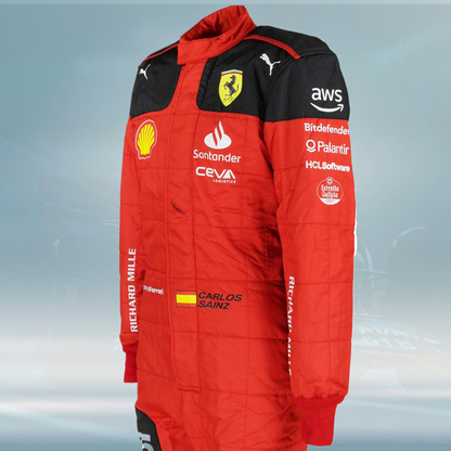 2023 Carlos Sainz Bahrain GP Scuderia Ferrari F1 Suit