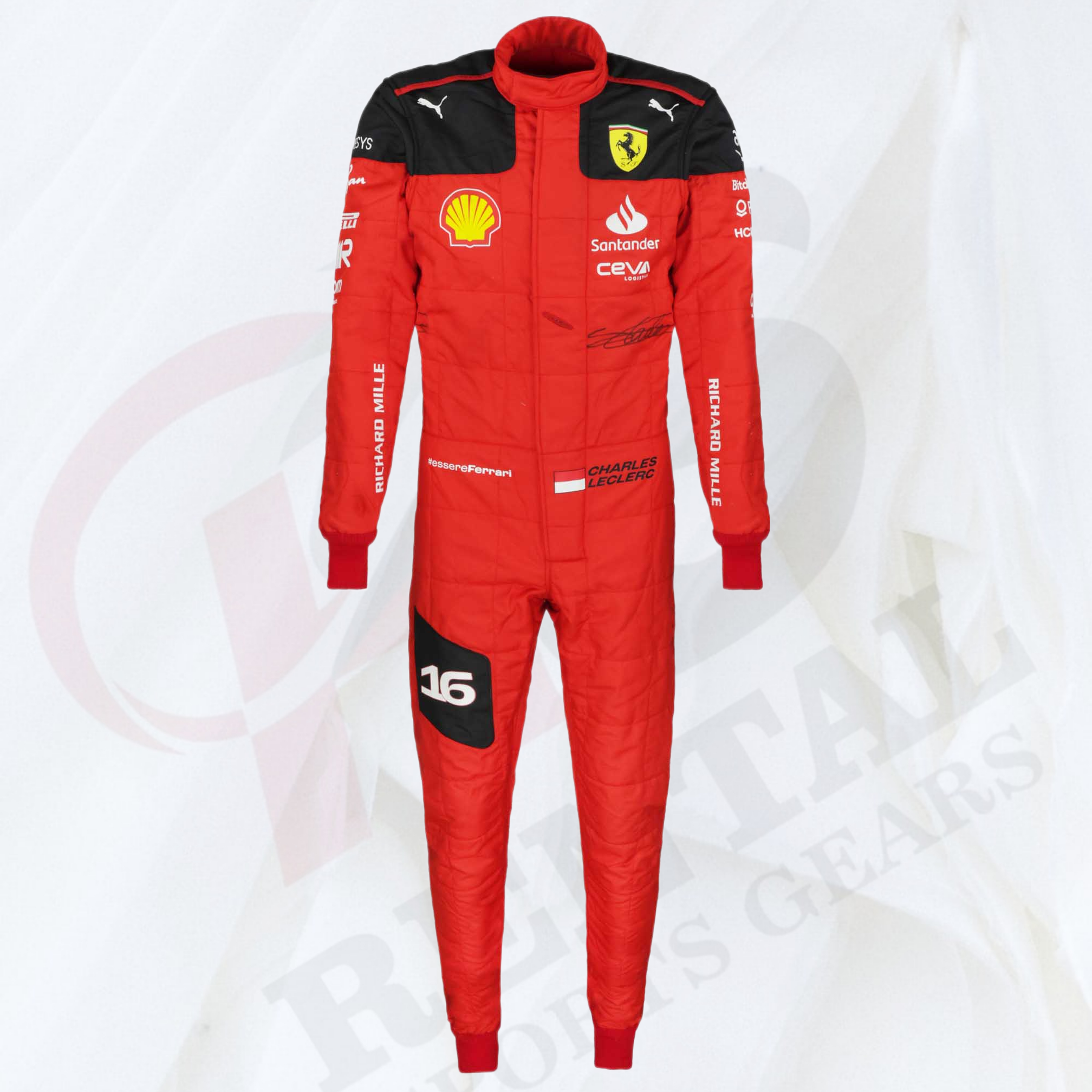 2023 Charles Leclerc Race Scuderia Ferrari F1 Suit