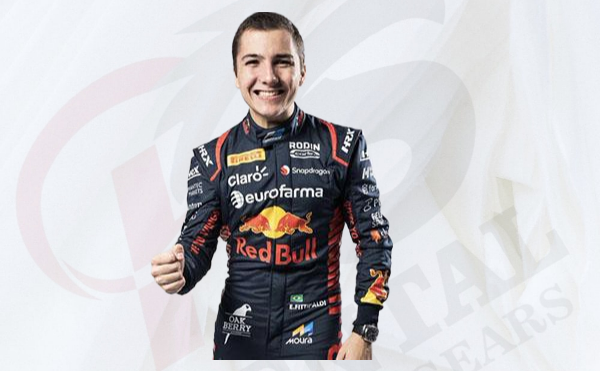 Enzo Fittipaldi 2023 F2 RedBull Racing Suit Rodin Carlin
