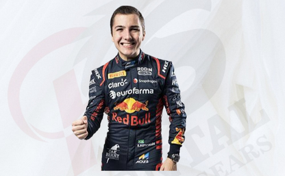 Enzo Fittipaldi 2023 F2 RedBull Racing Suit Rodin Carlin