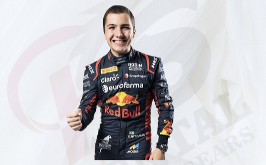 Enzo Fittipaldi 2023 F2 RedBull Racing Suit Rodin Carlin