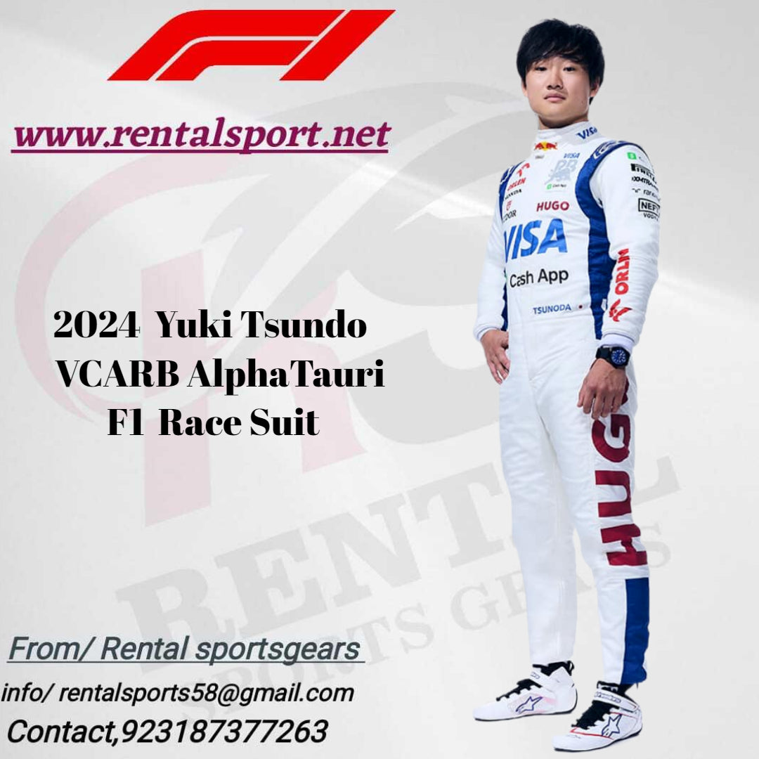 Yuki Tsunoda F1 Race Suit 2024 Visa Cash App- Alphathuri