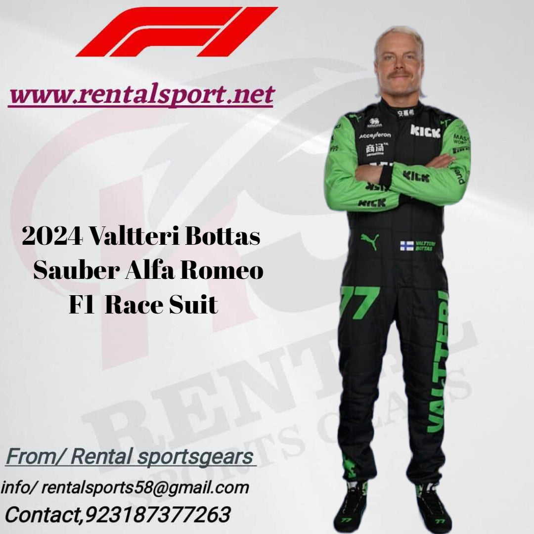 Valtteri Bottas 2024 F1 Race Suit Alfa Romeo F1 Team Stake - Rental Sports