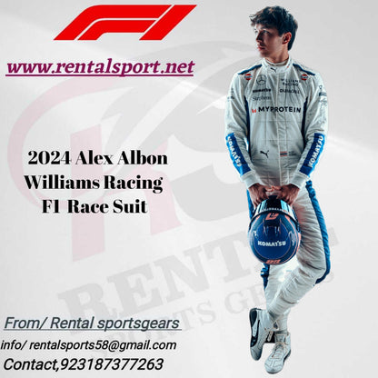 F1 Alex albon 2024 Race Suit Williams Racing