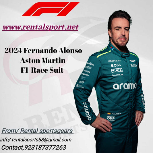 2024 Fernando Alonso Race Suit Aston Martin F1 Racing