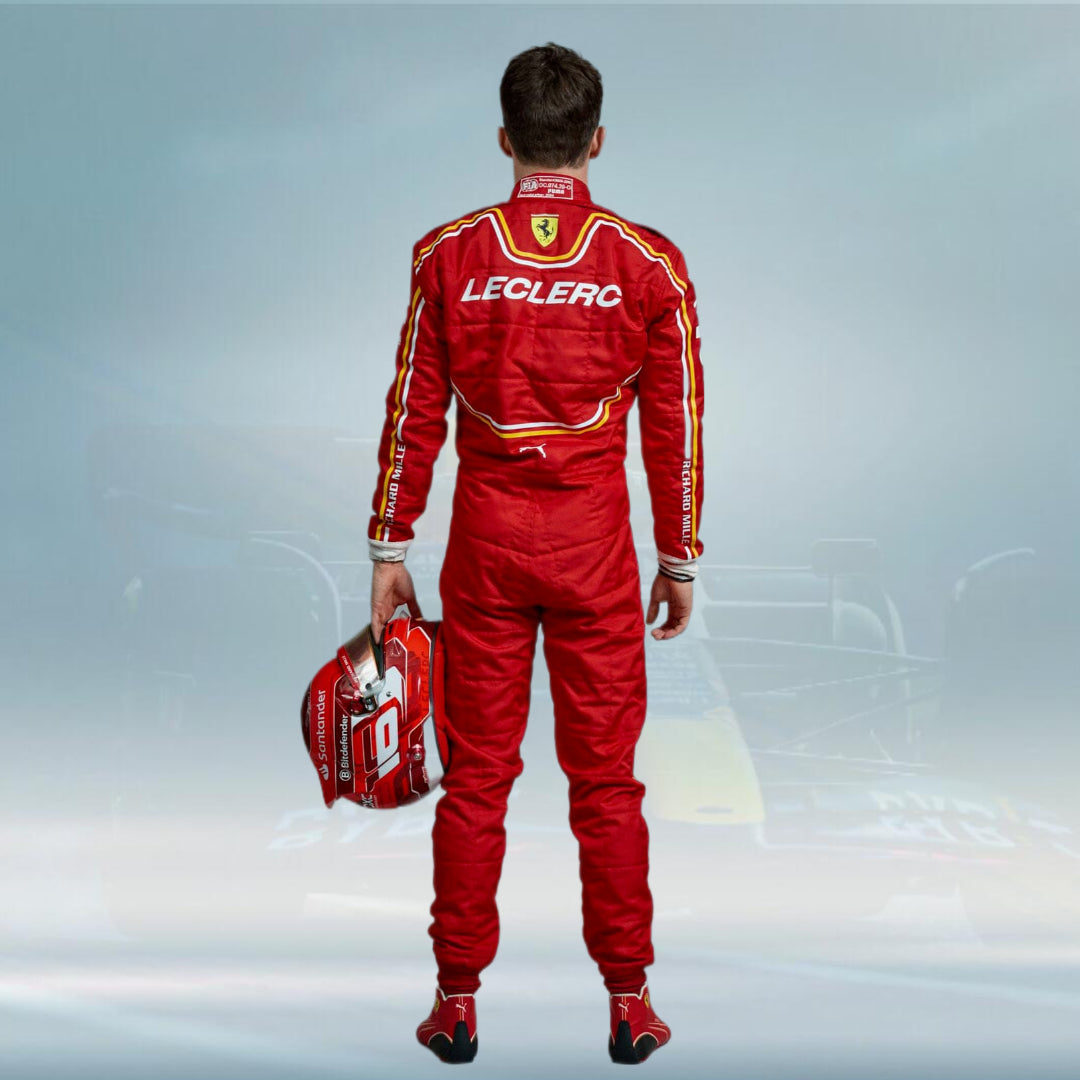 Charles Leclrec 2024 Race Suit F1 Scuderia Ferrari Racing