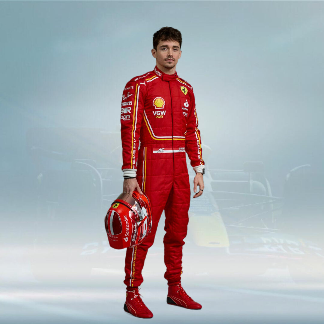 Charles Leclrec 2024 Race Suit F1 Scuderia Ferrari Racing