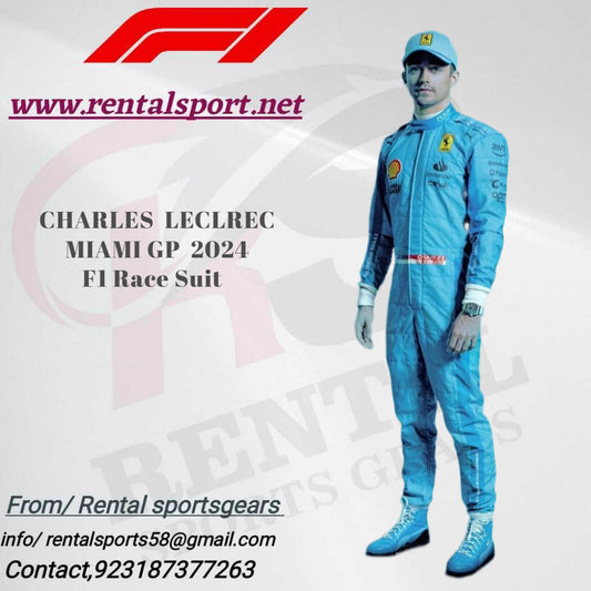 2024 Charles Leclerc F1 Miami GP Race suit Scuderia Ferrari