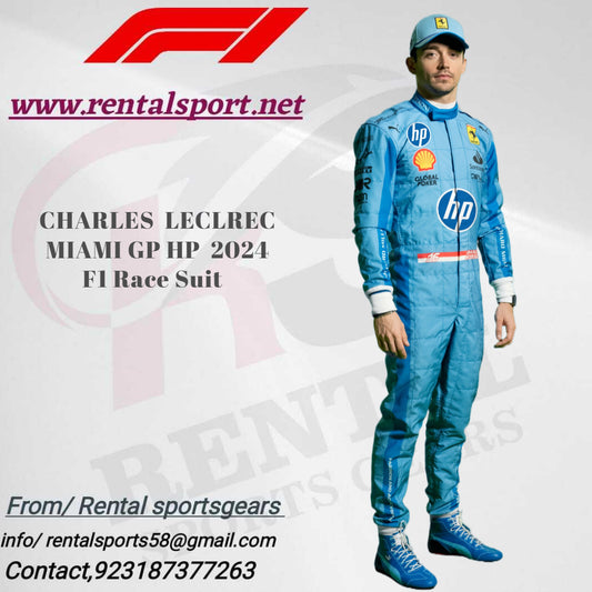 Scuderia Ferrari HP Miami GP F1 Charles Leclerc Race suit 2024